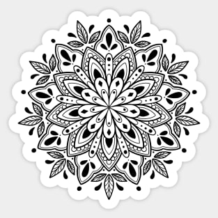 Geometric Mandala Pattern Design by Lorna Laine Sticker